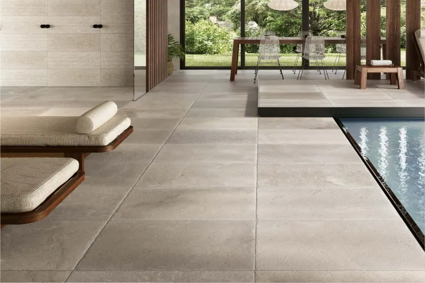 Mass porcelain floor